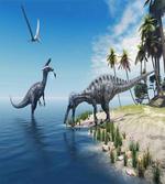 Wild Suchomimus Dinosaur