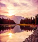 Jackson Lake in USA artwork