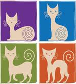 Cartoon Cats Emotions