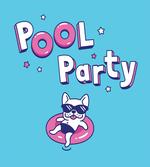Funny Dog Stars Pool