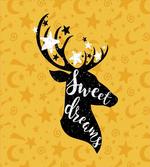 Silhouette of Deer artwork