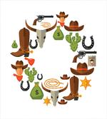 Vintage Wild West and Cowboy