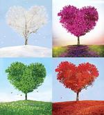 Heart Trees Pattern artwork