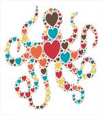 Shape with Hearts Love