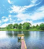 Wooden Dock over Lake