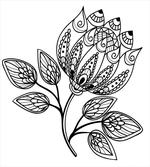 Monochrome Floral Pattern
