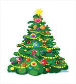 Cartoon Tree Baubles artwork