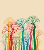 Colorful Abstract Trees