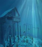 Sun Rays over Ruins Sea