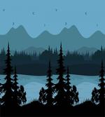 Mountain Lake Shore