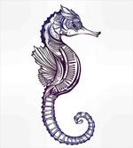 Boho Seahorse Tattoo
