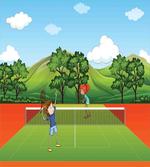 Friends Play Tennis artwork
