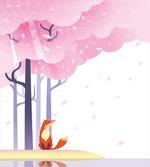 Spring Pink Sakura Idyllic