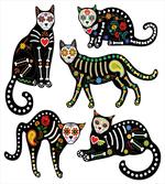 Ornate Black Cats