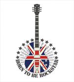 England Flag Guitar