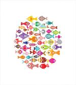 Aquarium Round Colorful Design