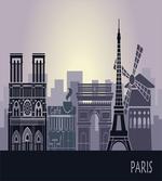 French Building artwork