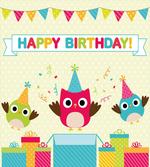Baby Owls Flags Box