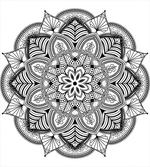 Mandala Black White Art