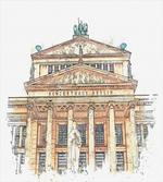 Concert House in Berlin Paint