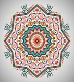 Abstract Sun Aztec Style
