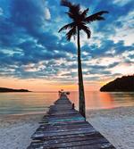 Rustic Jetty on Calm Water