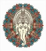 Mandala Floral Elephant