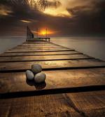 Black Sea at Dusk Pier