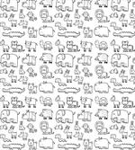 Wild Safari Animals Set