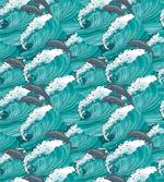Surfing Doodle Dolphins