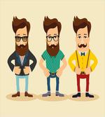Men Hipster Fashion Sketch