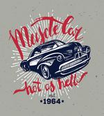 Muscle Car Hot as Hell artwork