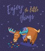 Elk Grazing in the Rain artwork