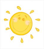 Simple Happy Sun Character artwork