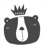 Humorous Bear in Crown