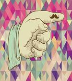 Human Hand Mustache