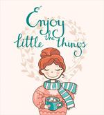 Winter Cartoon Woman