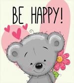 Cartoon Teddy Bear Flower