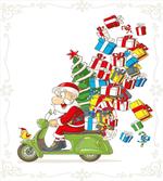 Santa on Motorbike