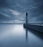Lighthouse Overcast Sky