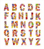 Colorful Flora Alphabet