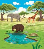 Jungle Bear Giraffe