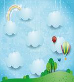 Balloons Clouds Stars Hill