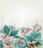 Retro Hibiscus Art