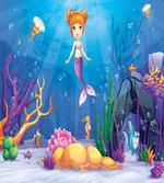 Cartoon Mermaid Fish