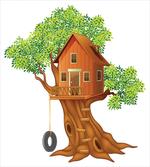 Wooden Home on Branches artwork