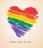 Happy Gay Pride Rainbow Heart