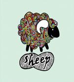 Hipster Doodle Fun Sheep