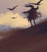 Dark Soul Crows on Hills