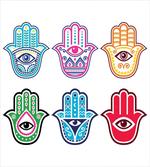 Colorful Hand Third Eye artwork
